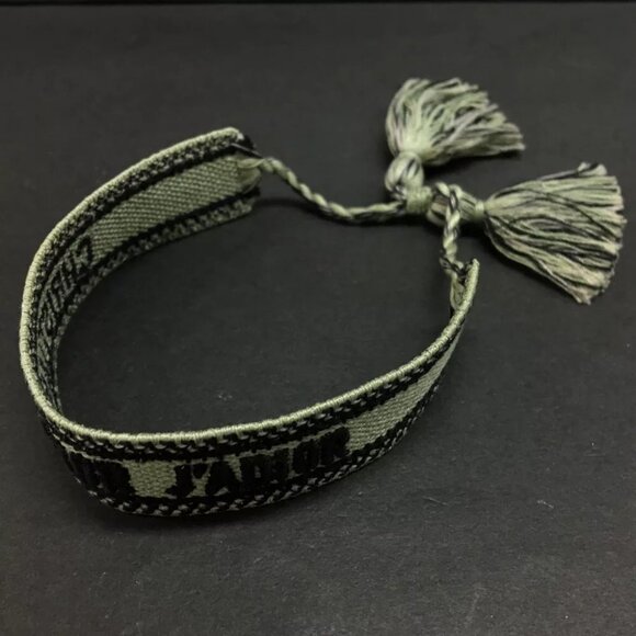 Christian Dior J'a Dior Logo Nylon Cord Bracelet